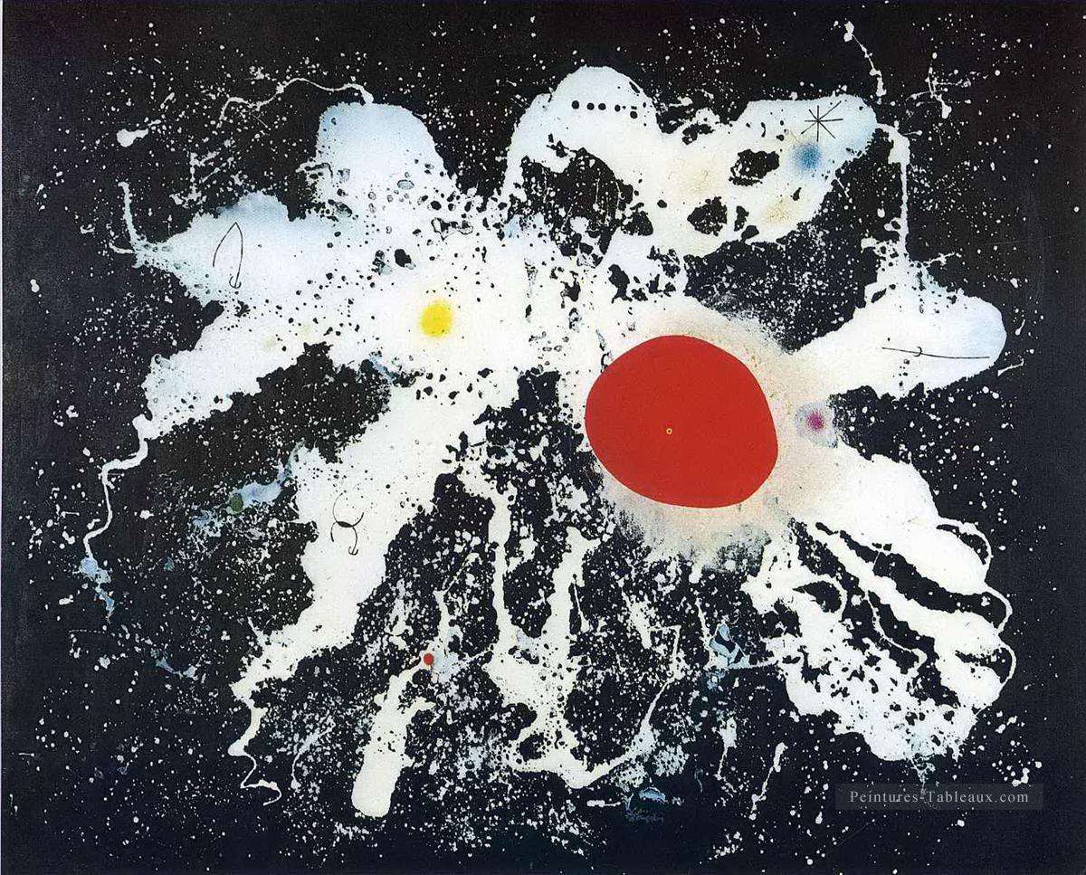 Le disque rouge Joan Miro Peintures à l'huile